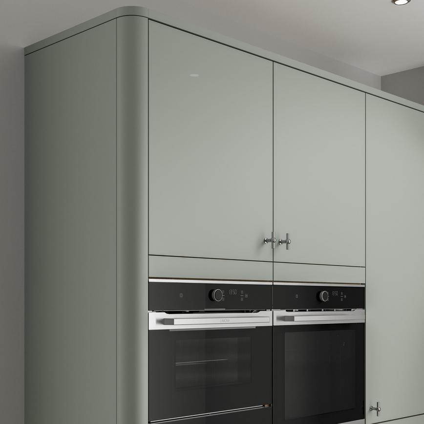 Hockley Mirror Gloss Reed Green  2130mm x 595mm x 16mm End Panel