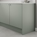 Hockley Mirror Gloss Reed Green 940mm x 595mm x 16mm End Panel
