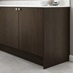 Textured Dark Oak 940mm x 600mm x 18mm Reeded End Panel