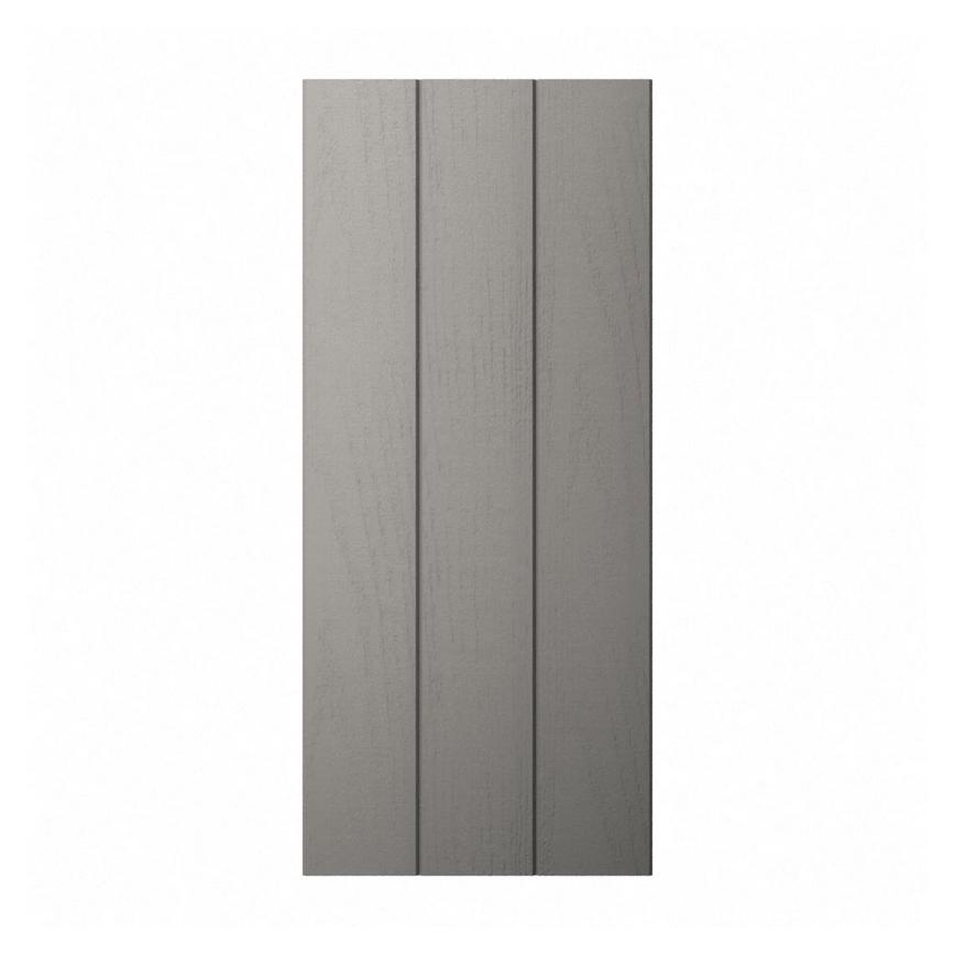 Charcoal Tongue and Groove Tall Deep Wall Décor End