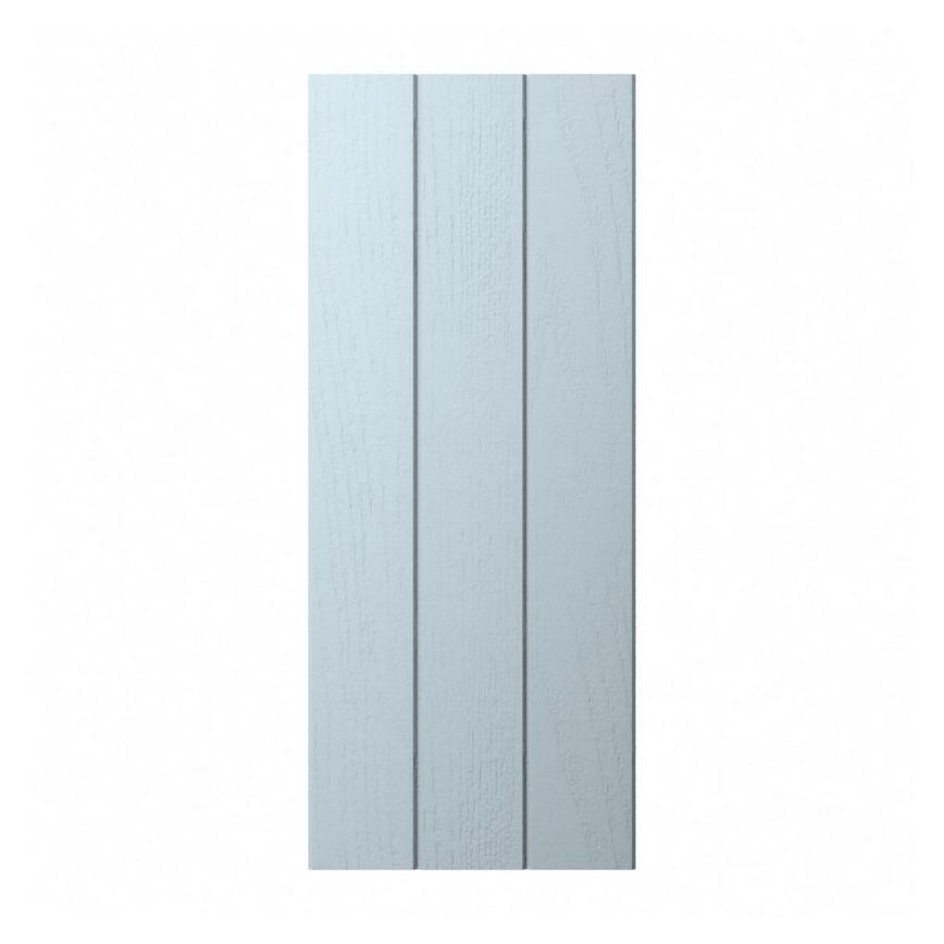 Dusk Blue Tongue and Groove Full Height Wall Décor End - 752mm
