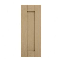 Grained Oak Curved Base Decor End