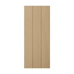 Grained Oak Tongue and Groove Full Height Wall Decor End 752mm
