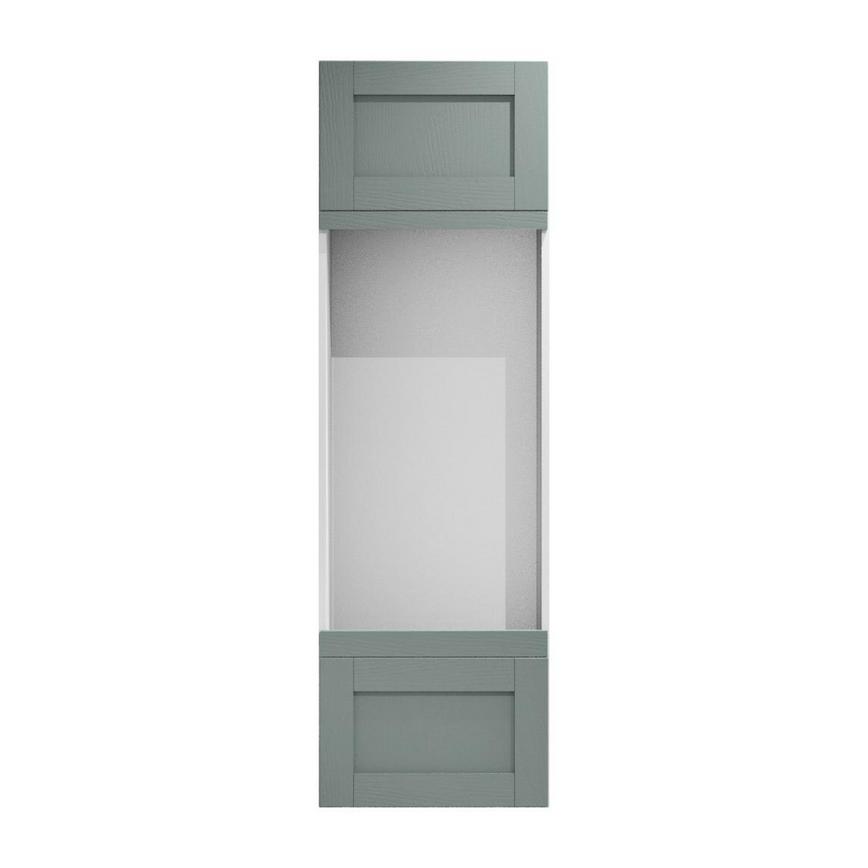 Halesworth Seafoam Appliance Tower Infill Panel 67mm Shown in Cabinet