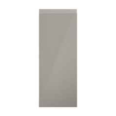 Clerkenwell Gloss Sand Grey Curved Base Decor End
