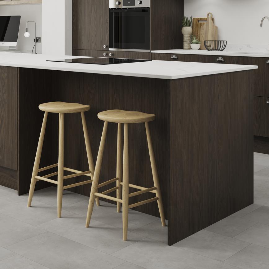 Hockley Textured Dark Oak 940mm x 2400mm x 16mm Breakfast Bar Panel