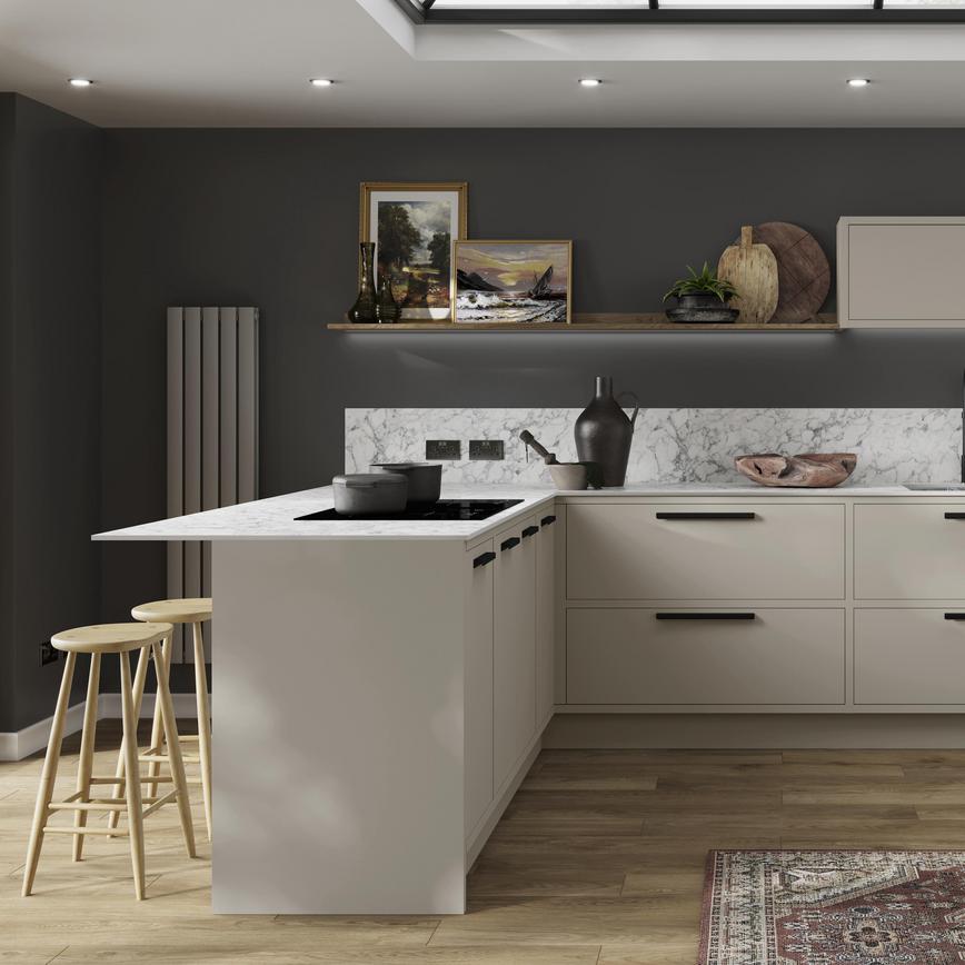 Hockley Super Matt Sandstone 940mm x 2400mm x 16mm Breakfast Bar Panel