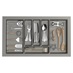 800mm Moulded Silver Cutlery Tray