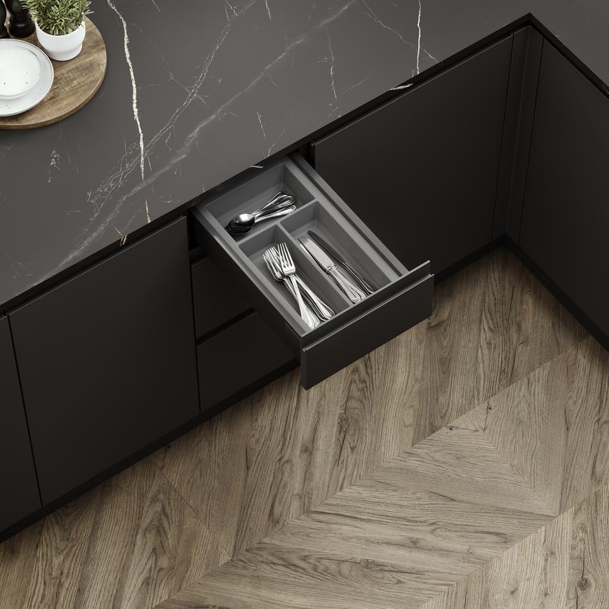 300mm Moulded Anthracite Tray