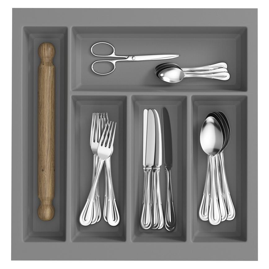 500mm Moulded Anthracite Tray