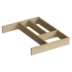 400mm Contemporary Natural Oak Cutlery Tray
