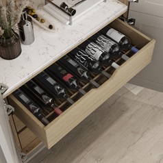 900 Width Drawer Natural Oak