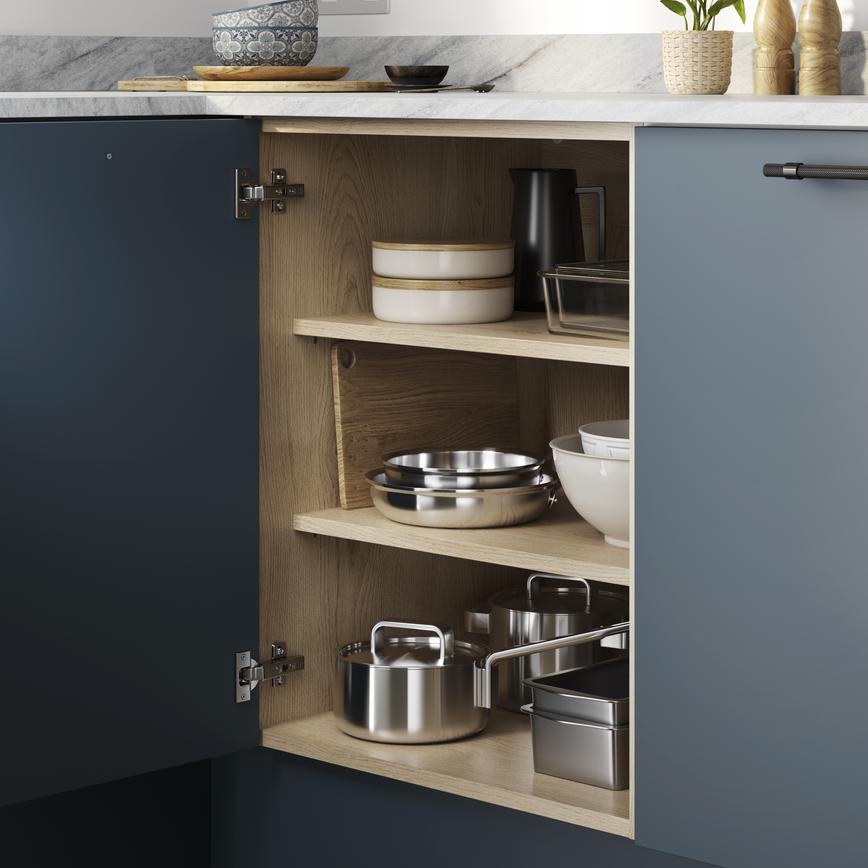 600 Base Unit Shelf Natural Oak