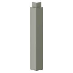 Super Matt Reed Green Half Height External Return Corner Post x 2