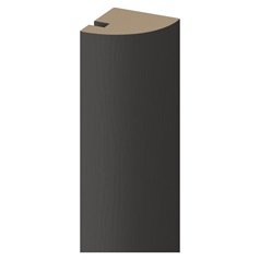 Halesworth Grain Charcoal Curved Corner Post