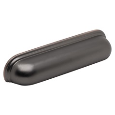 Contessa Matt Blackened Copper Wide Cup Cupboard Handle