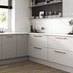 Ingot Brass Bar Range in Hockley Gloss Dove Grey