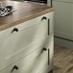 Beehive Black Cabinet Kob on Kitchen Drawers