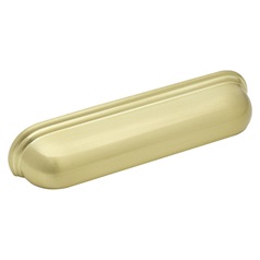 Contessa Polished Brass Effect Wide Cup Cupboard Handle 157mm