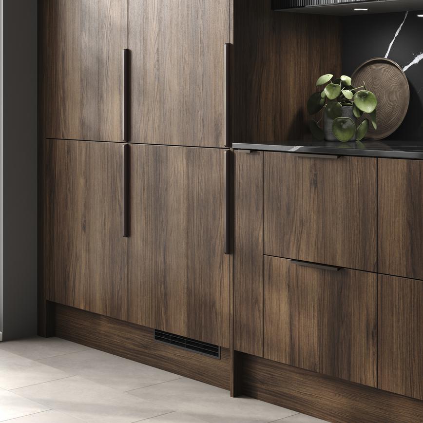 Edge Matt Bronze Trimline Bar Cupboard Handle 80mm