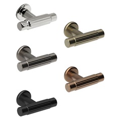 Fluted Classic T Cupboard Door Knob 75mm Family