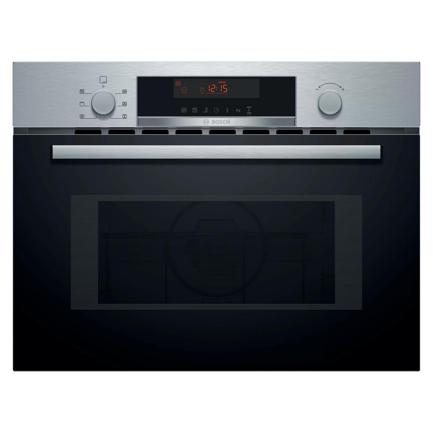 Bosch N50 CMA583MS0B Built In 45cm Stainless Steel Combination Microwave Front View