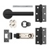 Jigtech Minim Matt Black Slim Rose Handle Latch Pack