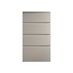 Clerkenwell Matt Metallic Titanium 227mm x 400mm Deep Kitchen Drawer Additional Cut Out