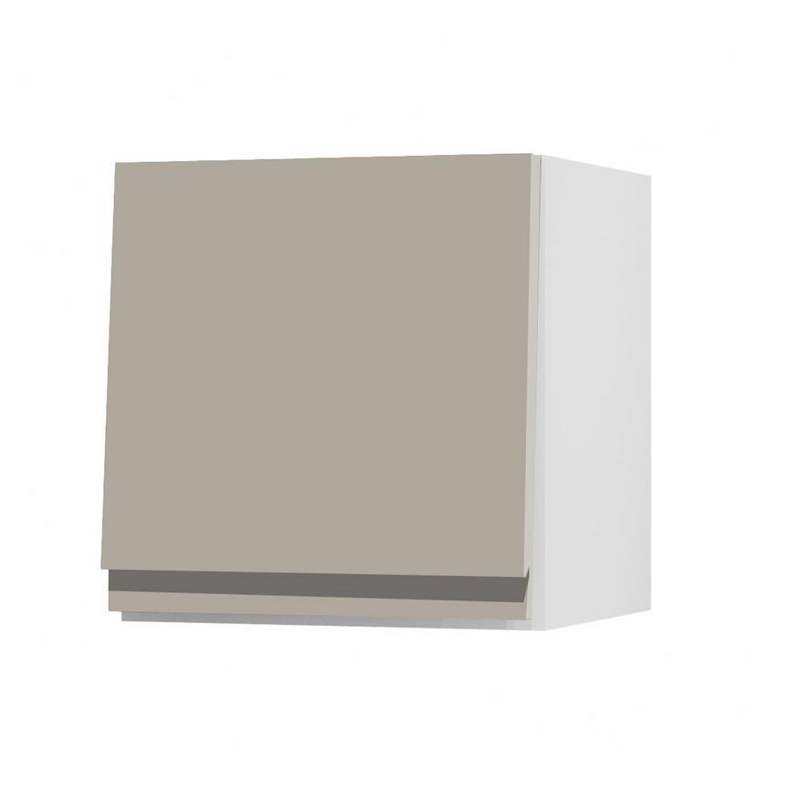 Clerkenwell Matt Metallic Titanium 360mm x 350mm Half Height Kitchen Door or Drawer Angled Open