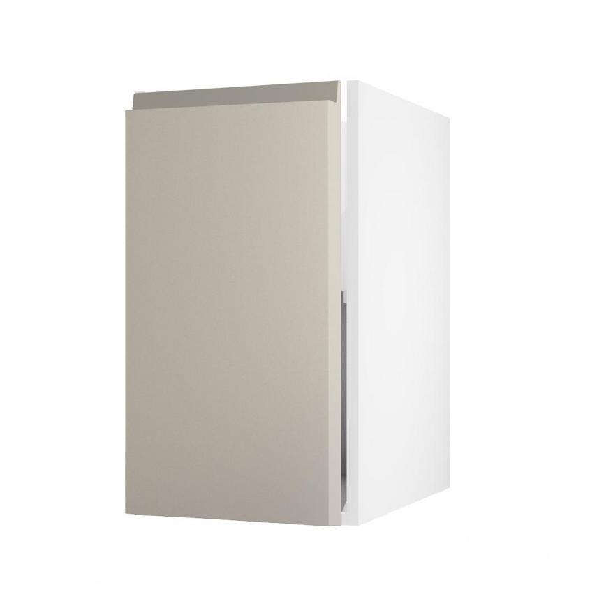 Clerkenwell Matt Metallic Titanium 720mm x 400mm Full Height Kitchen Door Angled Open