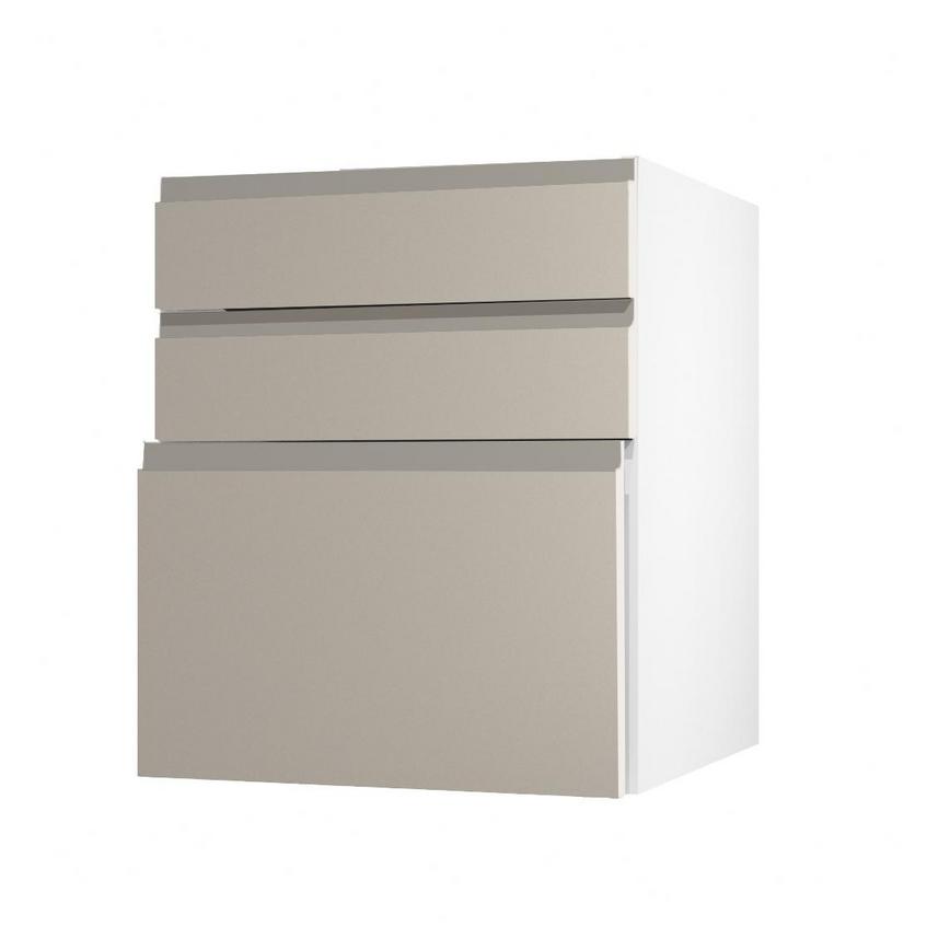 Clerkenwell Matt Metallic Titanium 394mm x 600mm Hob or Pan Kitchen Door or Drawer Angled Open