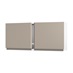 Clerkenwell Matt Metallic Titanium 460mm x 1000mm Tall Bridging Unit Kitchen Door Pair Angled Open
