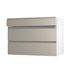 Clerkenwell Matt Metallic Titanium 160mm x 1000mm Kitchen Drawer Angled Open