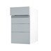 Frome Matt Mist 400 Drawer Front CAD Cut Out Angled Open Unit