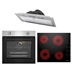 Lamona Electric Hob, Stainless Steel Oven and Canopy Cooker Hood Package