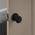 Beehive Matt Black Ringed Traditional Mortice Door Knob And Eclipse Matt Black Case Backset Tubular Mortice Latch
