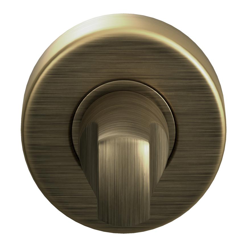 Antique Brass 47mm Round Bathroom Thumbturn and Release   