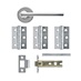 Munch Polished Chrome Lever on Rose Door Handle Pack