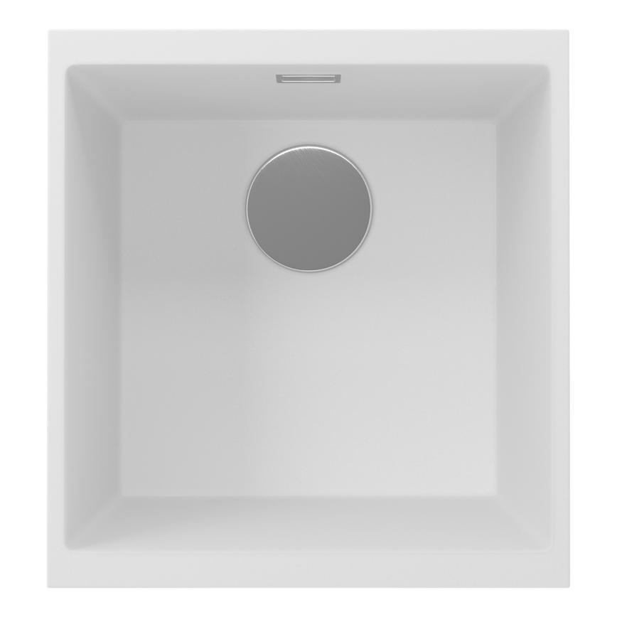 Chasewater Single Bowl No Drainer Inset/Undermount Granite Composite White Compact Kitchen Sink