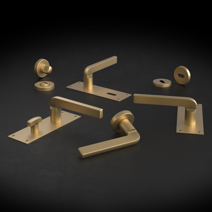 Munch Satin Brass Collection
