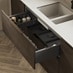 Winterton Gloss Sandstone And Dark Stone Sink Drawer