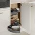 Winterton Gloss Porcelain & Natural Oak Pull Out Storage