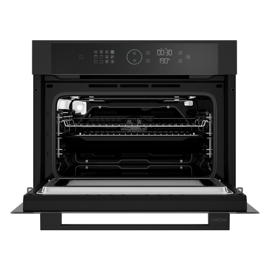 Lamona Matt Black Compact Combi MW Open 
