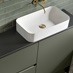 Clerkenwell Super Matt Ash Green Bathroom Worktop