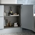 Clerkenwell Super Matt Mist Bathroom Open Cabinet