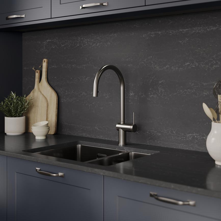 Porlock Gunmetal Angle