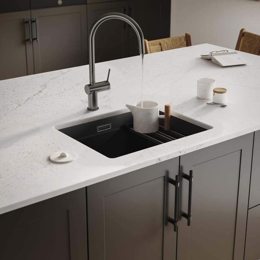Blanco Granite  Compact Black Angle