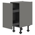 Croft Grey 400mm Ready Assembled Pre-Fitted Pull Forward Base Cabinet