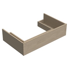 Natural Oak 800mm Timber Ready Assembled Dovetail Under Sink Drawer