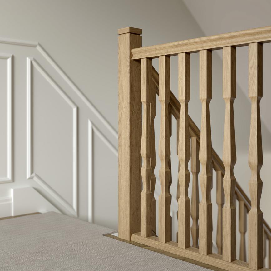 Cheshire Mouldings Solid Oak Revive 41mm Spindle